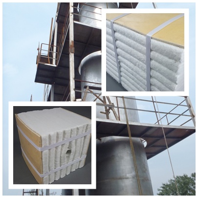 ?；⒅榕蛎洜t用陶瓷纖維保溫材料